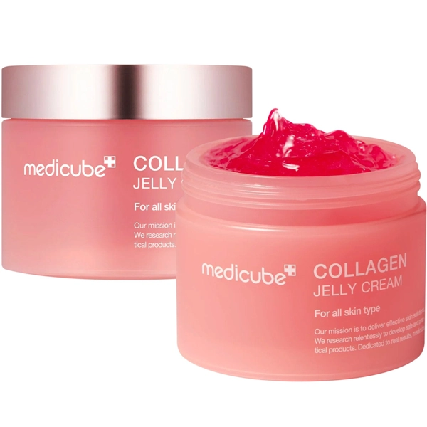 کرم ژله ای کلاژن مدی کیوب اصل جوانساز و سفت کننده صورت کره ای 110 میل | medicube Collagen Jelly Cream 110ml
